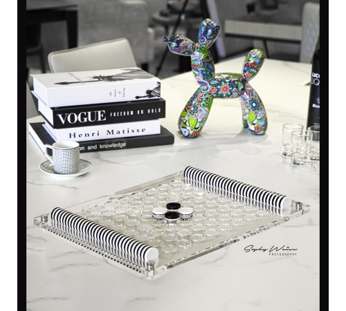 Luxury Acrylic Othello Board Game (Transparent)