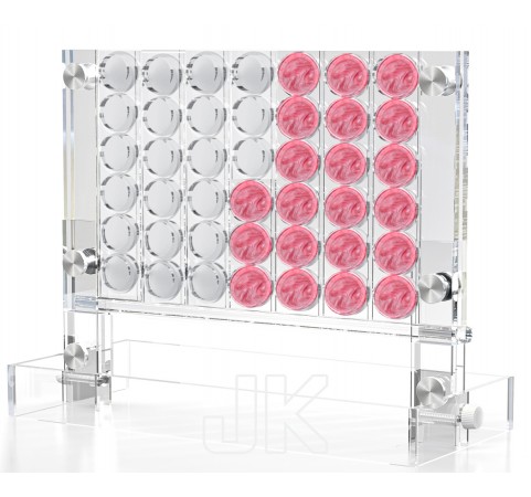 Luxury Acrylic Connect 4 Game Pearl Pink  & Clear