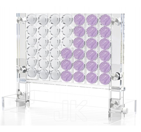 Luxury Acrylic Connect 4 Game Pearl Purple & Clear