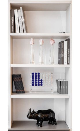 Luxury Acrylic Connect 4 Game Solid Blue & Clear 
